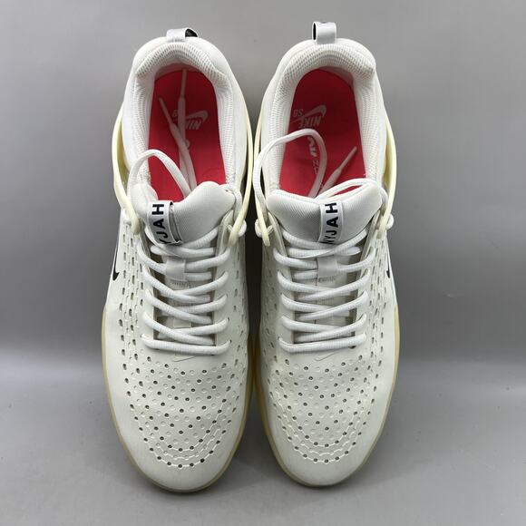 Nike SB Nyjah 3 Skate Shoes Men Size 11.5 White Breathable Comfort Low Sneakers main image 6